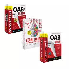 Combo Mapamentalizado OAB, Super Revisão OAB e Como Passar na OAB